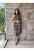 Animal Stripes Halter Neck Dress
