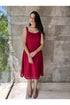 Maroon Structured Dress