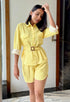 Yellow gingham shirt